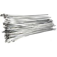 Show details for  Cable Ties (150 x 4.6mm) - Stainless Steel [Pack of 100]