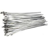 Show details for  Cable Ties (520 x 4.6mm) - Stainless Steel [Pack of 100]