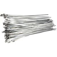 Show details for  Cable Ties (520 x 7.9mm) - Stainless Steel [Pack of 100]