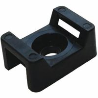 Show details for  Cable Tie Fixing Base, 22mm x 16.2mm x 9.6mm, Screw Mount, Black