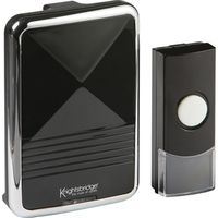 Show details for  Wireless Battery Powered Doorbell, 200m, Black