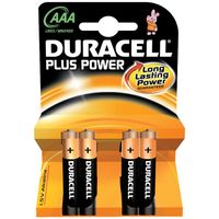 Show details for  Plus Power AAA Alkaline Batteries [Pack of 4]