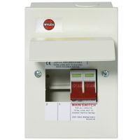 Show details for  63A Consumer Unit Main Switch, 4 Module, 2 Way, White, IP2XC