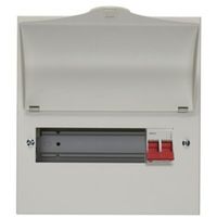 Show details for  100A Main Switch Consumer Unit, 8 Way, Steel, IP2XC