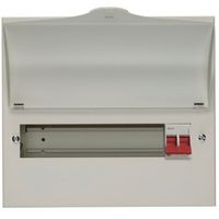 Show details for 100A Consumer Unit, 11 Way, 13 Module, Steel, White, IP2XC