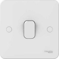 Show details for  10A 2 Way Retractive plate switch, 1 Gang, White, Lisse Range