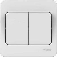 Show details for  Lisse 10AX 2 Gang 2 Way Wide Rocker Switch - White