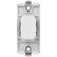 Show details for  10A 2 Way Retractive Grid Switch Module, White, Lisse Range