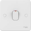 Show details for  20AX Double Pole Switch with Flex Outlet, 1 Gang, Matt White, Lisse Range