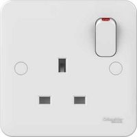 Show details for  Lisse 13A 1 Gang DP Switched Socket - White