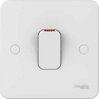 Show details for  Lisse 50A 1 Gang 2 Pole Switch with Indicator Lamp - White