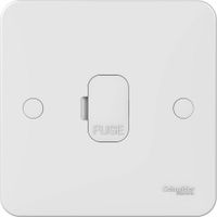 Show details for 13A Unswitched Fuse Connection Unit, 1 Gang, White, Lisse Range