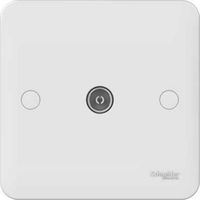 Show details for  Lisse 1 Gang Coaxial Socket - White