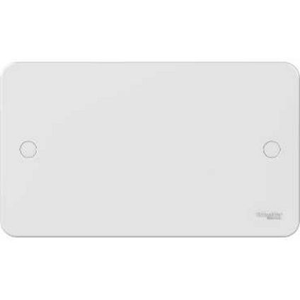 Schneider Electric Lisse GGBL8020SSS – Placca Cieca 2 Moduli In Acciaio Inox, Serie Lisse Senza Viti, Per Interni Moderni