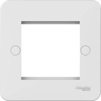 Show details for  Lisse 1 Gang 2 Module Plate - White