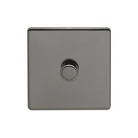 Show details for  1 Gang Dimmer Switch - Black Nickel