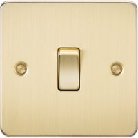 Show details for  10AX 2 Way Switch, 1 Gang, Brushed Brass