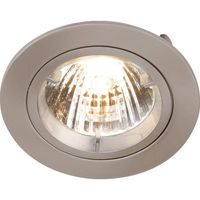 Show details for  GU10 Recessed Fixed Twist & Lock Downlight, IP20, Brushed Chrome