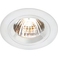 Show details for  GU10 Recessed Fixed Twist & Lock Downlight, IP20, White