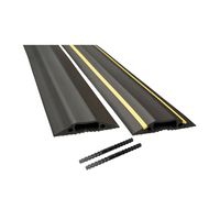 Show details for  Linkable Medium Duty Floor Cable Cover - Black