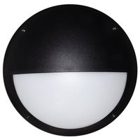 Show details for  12W Eyelid Diffuser LED Ceiling/Wall Light, 4200K, 800lm, IP66, Black