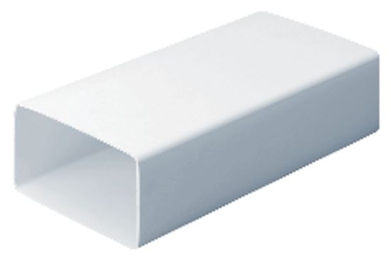 System 100 2m Rigid Duct Length (110mm x 54mm) - White