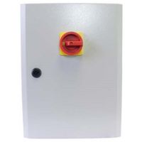 Show details for  100A Enclosed Fused Switch, 3 Pole + Neutral, 400mm x 300mm x 150mm, Metal, IP65