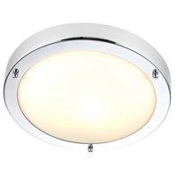 Show details for  Portico Bathroom Ceiling Light, 60W, IP44, Chrome