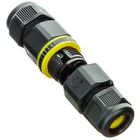Show details for  In-Line Connector, 16A, 3 x 2.5mm², IP68, Black/Yellow