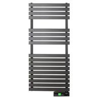 Show details for  450W Electric Towel Rail with WiFi, 1161 x 500 x 65mm, 230V, D Series, Graphite