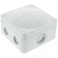 Show details for COMBI 407 Junction Box with Terminal Block, 95mm x 95mm x 60mm, Polypropylene, IP66 / 67, Grey