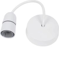 Show details for  Pendant Set with Access Ceiling Rose and Safety Cover, White, 6"