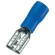 Show details for  Crimp Terminal Female Spade, 6.35mm, 1.5mm²-2.5mm², 15A, Blue [Pack of 100]