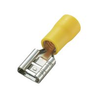 Show details for  Crimp Terminal Female Spade (6.3mm) - Yellow [Pack of 100]