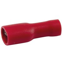 Show details for  Fully Isolated Crimp Terminal Female (6.3mm) - Red [Pack of 100]