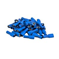 Show details for  Fully Isolated Crimp Terminal Female (6.3mm) - Blue [Pack of 100]
