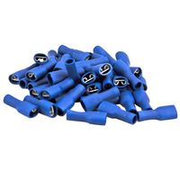 Show details for  Fully Isolated Crimp Terminal Female (6.3mm) - Blue [Pack of 100]