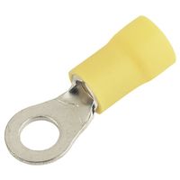 Show details for  Insulated Crimp Terminal Ring (4.3mm) - Yellow [Pack of 100]