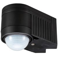 Show details for  Corner Mount PIR Sensor, 12m, 360°, Black, IP65