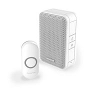 Show details for  Wireless Portable Doorbell with Push Button - White