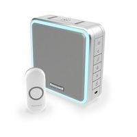 Show details for  Wireless Portable Doorbell with Range Extender & Push Button - White