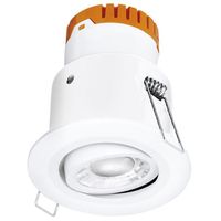 Show details for  E8™ Adjustable 8W Dimmable Fire Rated Downlight, 610lm, 3000K, White