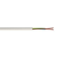 Show details for  3183Y Round Flexible Cable, 1mm², PVC, White (100m Drum)