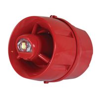 Show details for Hi-Output W-2.4-8.2 Wall VAD with Sounder, 103dB, Red, Deep Base