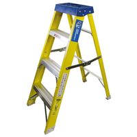 Show details for  Fibreglass SwingBack Ladders 4 Tread