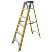 Show details for  Fibreglass SwingBack Ladders 8 Tread