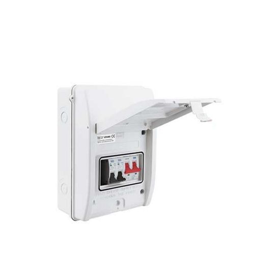 100A Consumer Unit, 5 Module, 3 Way, IP65, White