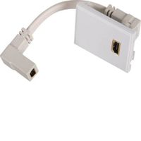 Show details for  HDMI Outlet, 2 Module, White