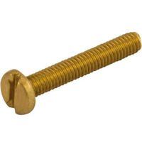 Show details for  Panhead Machine Screw, M4 x 16mm, Brass [Pack of 100]
