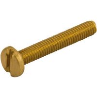 Show details for  Panhead Machine Screw, M4 x 20mm, Brass [Pack of 100]